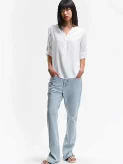 GATE Bluzka z wiskozy| Koszulki I Topy·Bluzki