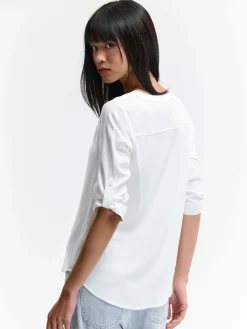 GATE Bluzka z wiskozy| Koszulki I Topy·Bluzki