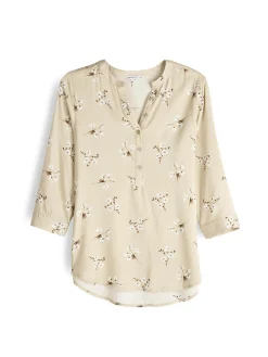 GATE Bluzka z wiskozy| Koszulki I Topy·Bluzki