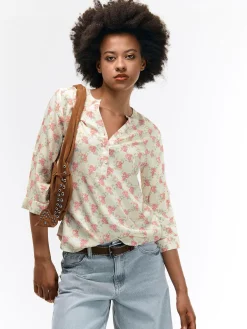 GATE Bluzka z wiskozy| Koszulki I Topy·Bluzki