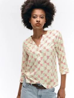 GATE Bluzka z wiskozy| Koszulki I Topy·Bluzki