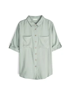 GATE Bluzka z wiskozy| Koszulki I Topy·Bluzki