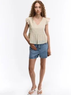 GATE Bluzka z wiskozy| Koszulki I Topy·Bluzki