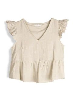 GATE Bluzka z wiskozy| Koszulki I Topy·Bluzki