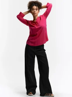 GATE Bluzka z wiskozy| Koszulki I Topy·Bluzki