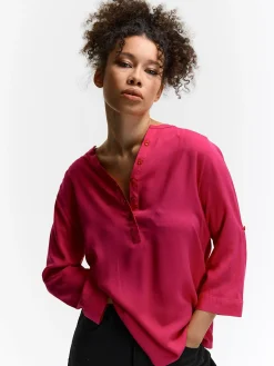 GATE Bluzka z wiskozy| Koszulki I Topy·Bluzki