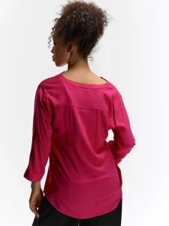 GATE Bluzka z wiskozy| Koszulki I Topy·Bluzki