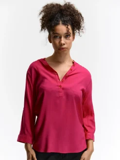 GATE Bluzka z wiskozy| Koszulki I Topy·Bluzki