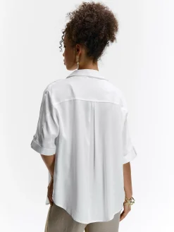 GATE Bluzka z wiskozy| Koszulki I Topy·Bluzki