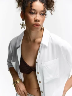 GATE Bluzka z wiskozy| Koszulki I Topy·Bluzki