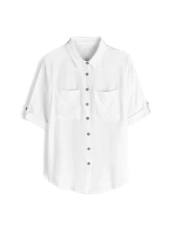 GATE Bluzka z wiskozy| Koszulki I Topy·Bluzki