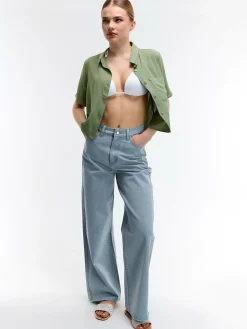 GATE Bluzka z wiskozy| Koszulki I Topy·Bluzki