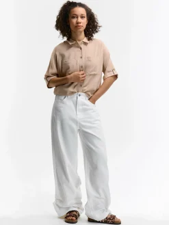 GATE Bluzka z wiskozy| Koszulki I Topy·Bluzki