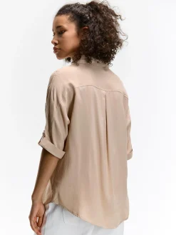 GATE Bluzka z wiskozy| Koszulki I Topy·Bluzki