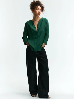 GATE Bluzka z wiskozy| Koszulki I Topy·Bluzki