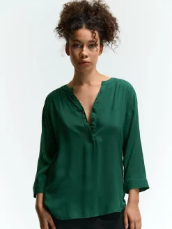 GATE Bluzka z wiskozy| Koszulki I Topy·Bluzki