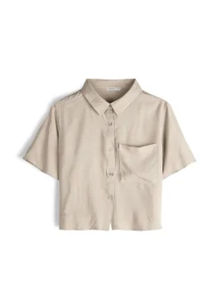 GATE Bluzka z wiskozy| Koszulki I Topy·Bluzki