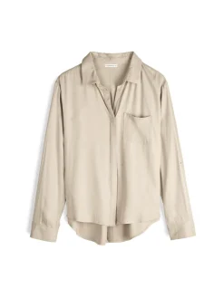 GATE Bluzka z wiskozy| Koszulki I Topy·Bluzki