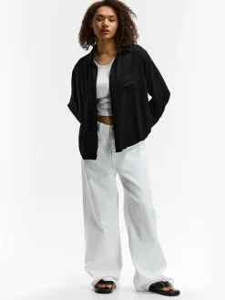 GATE Bluzka z wiskozy| Koszulki I Topy·Bluzki