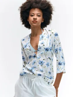 GATE Bluzka z wiskozy| Koszulki I Topy·Bluzki