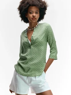 GATE Bluzka z wiskozy| Koszulki I Topy·Bluzki