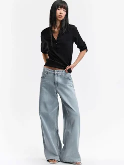 GATE Bluzka z wiskozy| Koszulki I Topy·Bluzki