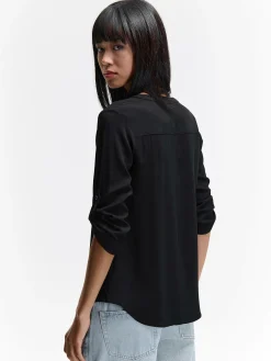 GATE Bluzka z wiskozy| Koszulki I Topy·Bluzki