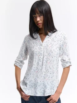 GATE Bluzka z wiskozy| Koszulki I Topy·Bluzki