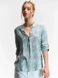 GATE Bluzka z wiskozy| Koszulki I Topy·Bluzki