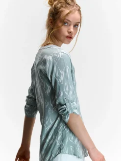 GATE Bluzka z wiskozy| Koszulki I Topy·Bluzki