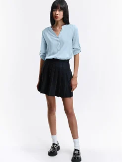 GATE Bluzka z wiskozy| Koszulki I Topy·Bluzki