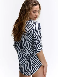 GATE Bluzka z wiskozy| Koszulki I Topy·Bluzki