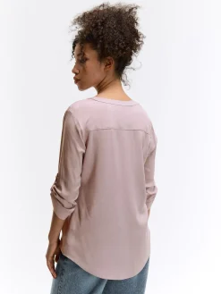 GATE Bluzka z wiskozy| Koszulki I Topy·Bluzki