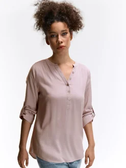 GATE Bluzka z wiskozy| Koszulki I Topy·Bluzki