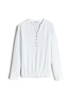 GATE Bluzka z wiskozy w prążki| Koszulki I Topy·Bluzki