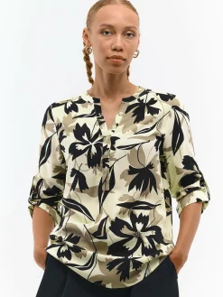 GATE Bluzka z wiskozy z nadrukiem| Koszulki I Topy·Bluzki