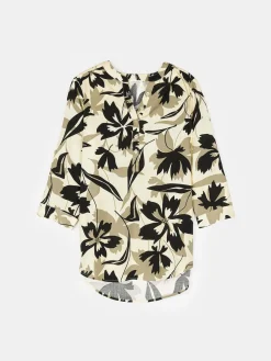 GATE Bluzka z wiskozy z nadrukiem| Koszulki I Topy·Bluzki