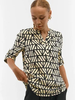 GATE Bluzka z wiskozy z nadrukiem| Koszulki I Topy·Bluzki