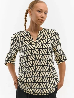 GATE Bluzka z wiskozy z nadrukiem| Koszulki I Topy·Bluzki