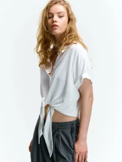 GATE Blůzka z węzłem| Koszulki I Topy·Bluzki