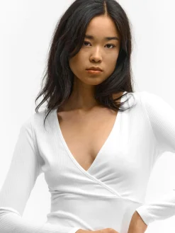 GATE Body z żebrowanej dzianiny| Koszulki I Topy·Body