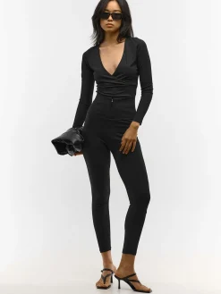 GATE Body z żebrowanej dzianiny| Koszulki I Topy·Body