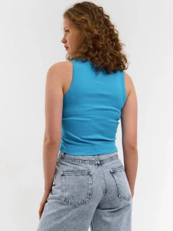 GATE Bokserka damska ze splotu żeberkowego| Koszulki I Topy·Podkoszulki ☀️