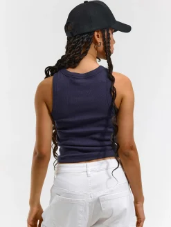 GATE Bokserka damska ze splotu żeberkowego| Koszulki I Topy·Podkoszulki ☀️