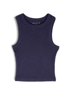 GATE Bokserka damska ze splotu żeberkowego| Koszulki I Topy·Podkoszulki ☀️