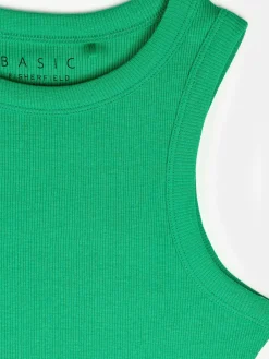 GATE Bokserka damska ze splotu żeberkowego| Koszulki I Topy·Podkoszulki ☀️