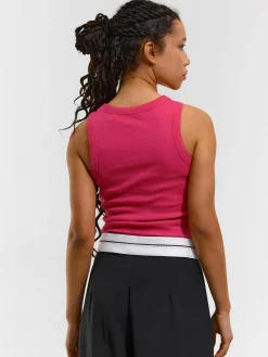 GATE Bokserka damska ze splotu żeberkowego| Koszulki I Topy·Podkoszulki ☀️