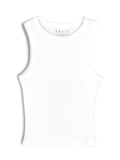 GATE Bokserka damska ze splotu żeberkowego| Koszulki I Topy·Podkoszulki ☀️