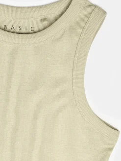 GATE Bokserka damska ze splotu żeberkowego| Koszulki I Topy·Podkoszulki ☀️