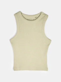 GATE Bokserka damska ze splotu żeberkowego| Koszulki I Topy·Podkoszulki ☀️